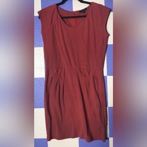 Banana Republic Coral Sheath Dress with Cap Sleeve - Size 8